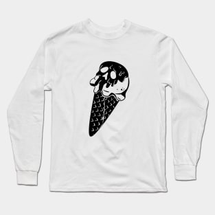 Ice-cream Skull Long Sleeve T-Shirt